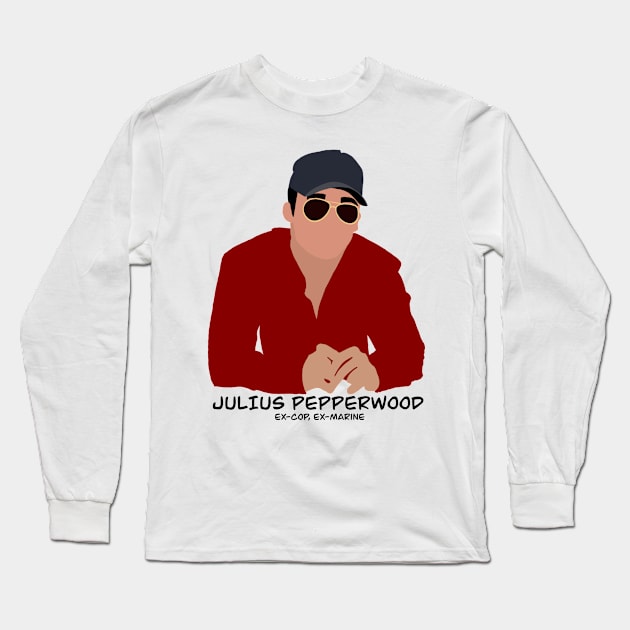 New Girl Nick Miller as Julius Pepperwood Long Sleeve T-Shirt by CMORRISON12345